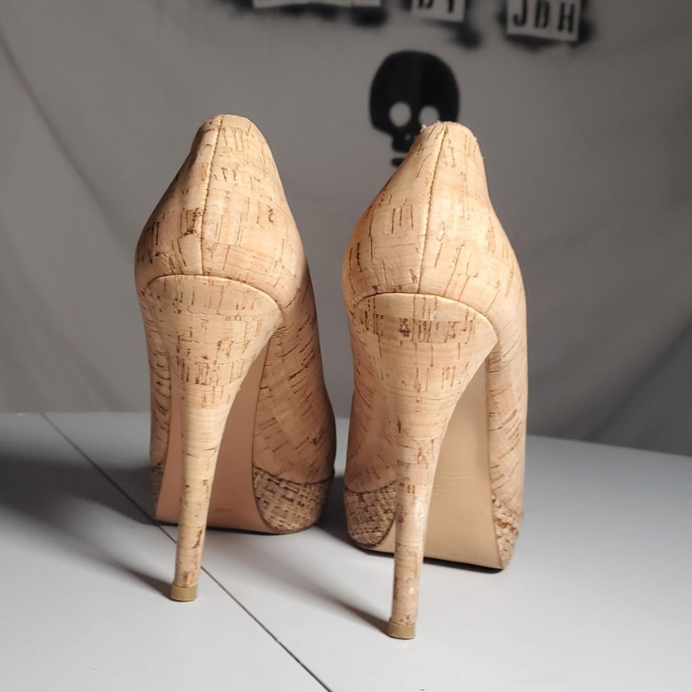 Stuart Weitzman Cork Heels Size 9m - image 4